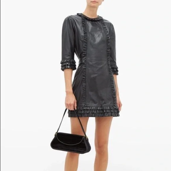 The Vampire’s Wife x Current/Elliot leather dress NWT - Picture 1 of 8